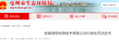 匯總！各省檢測機構(gòu)被罰案